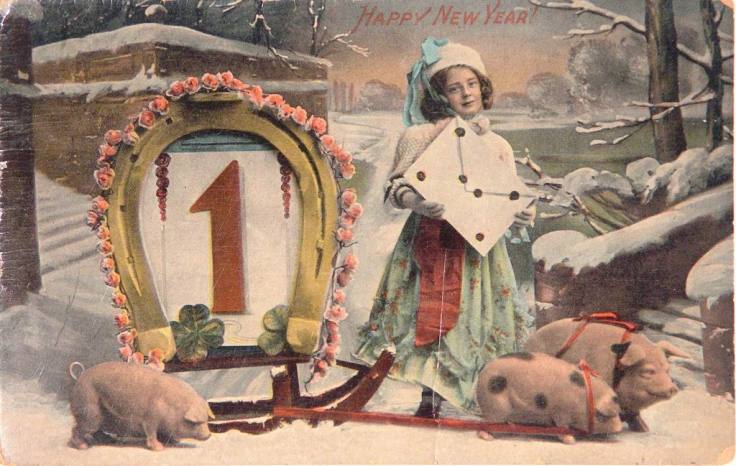 New Year Postcard 1905